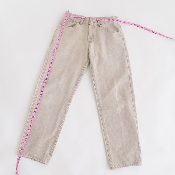 Lee Cream Straight Leg Denim Jeans - Picture 5 of 16